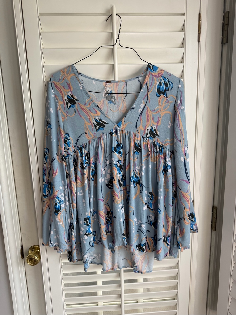 Free People Bella Floral Tunic XS Boho chic